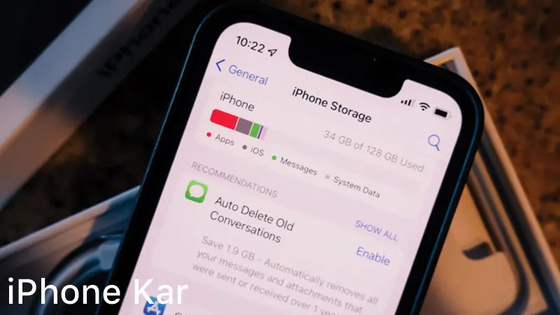 حافظه گوشی آیفون