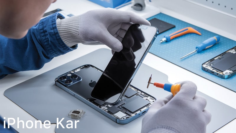 تعویض ال سی دی آیفون 12 در آیفون کار