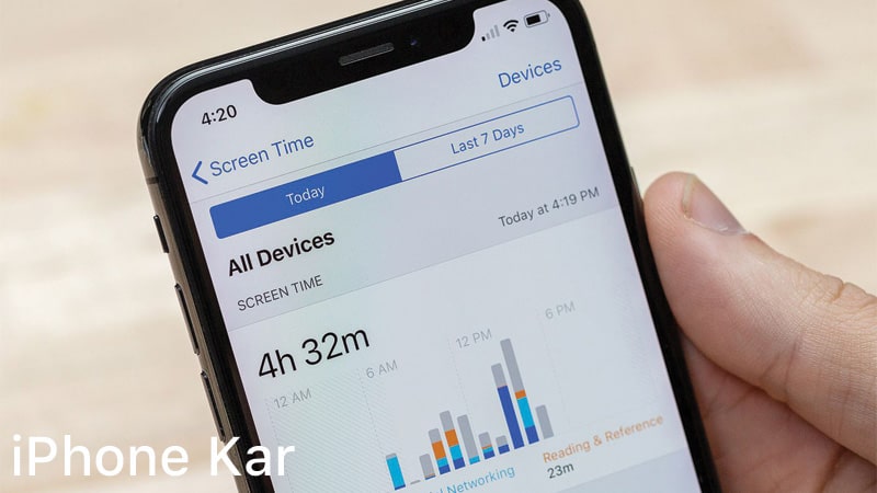 برنامه مدیریت زمانی آیفون Screen Time
