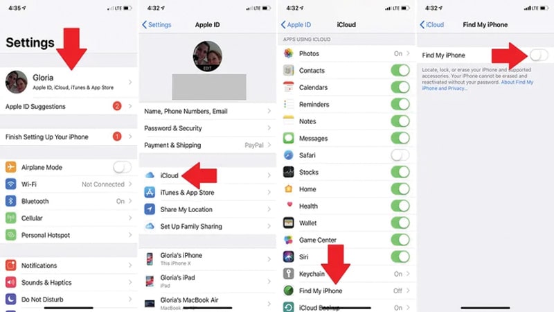 چگونه find my را خاموش کنیم؟