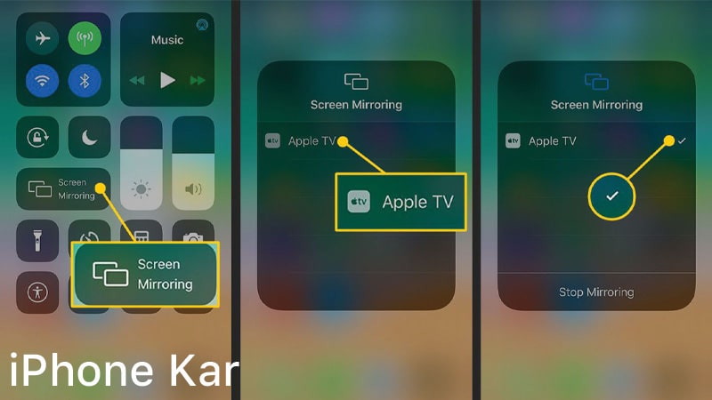 اتصال بی سیم از طریق Apple TV