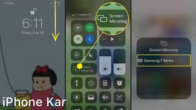 وصل كردن آيفون به تلویزیون با screen mirroring